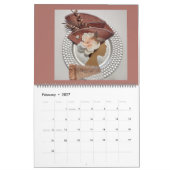 ELEGANT CROWNS CHARGER PLATES 2027年 カレンダー (2月 2027)