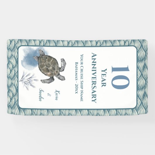 Elegant Cruise Door Decor Sign  Anniversary 横断幕 (横)