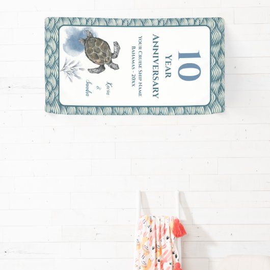 Elegant Cruise Door Decor Sign  Anniversary 横断幕 (インサイチュ)