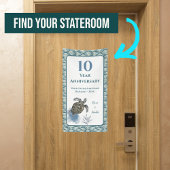 Elegant Cruise Door Decor Sign Anniversary 横断幕