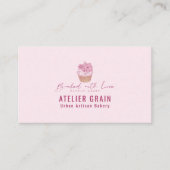 Elegant Cupcake Bakery Small Business 名刺 (正面)