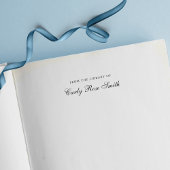 Elegant Cursive Classic From The Library Of セルフインキングスタンプ