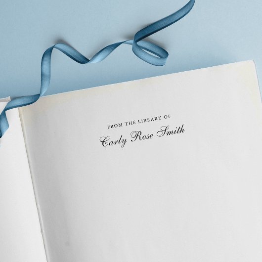 Elegant Cursive Classic From The Library Of セルフインキングスタンプ