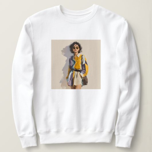 Elegant Custom Add Your Own Photo womens  スウェットシャツ (デザイン正面)