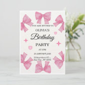 Elegant Custom Birthday Invitation | Modern Person 招待状 (スタンド正面)