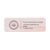 Elegant Custom Business Return Address Label ラベル (正面)