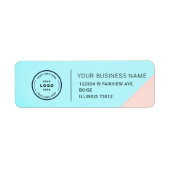 Elegant Custom Business Return Address Label ラベル (正面)