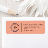 Elegant Custom Business Return Address Label ラベル (インサイチュ)