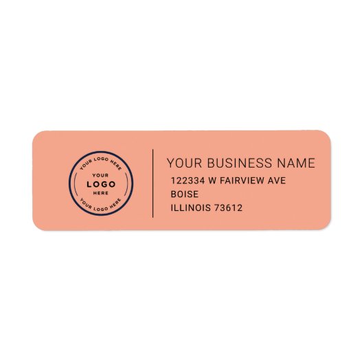 Elegant Custom Business Return Address Label ラベル (正面)