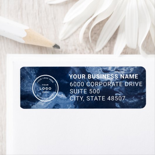 Elegant Custom Business Return Address Label ラベル (インサイチュ)