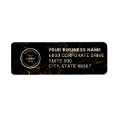 Elegant Custom Business Return Address Label ラベル (正面)