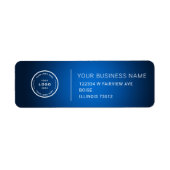 Elegant Custom Business Return Address Label ラベル (正面)