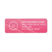 Elegant Custom Business Return Address Label ラベル (正面)