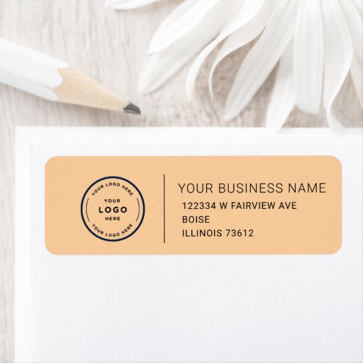 Elegant Custom Business Return Address Label ラベル (インサイチュ)