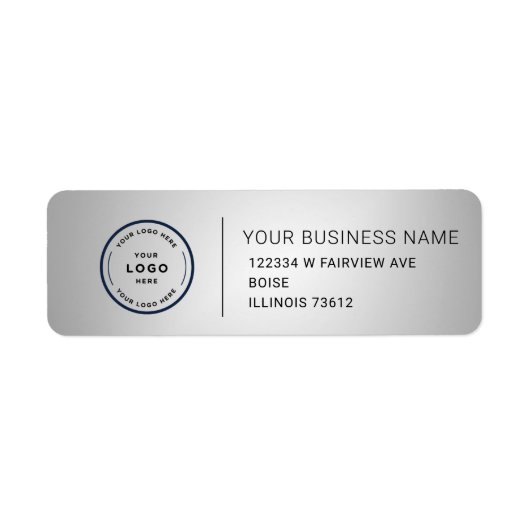 Elegant Custom Business Return Address Label ラベル (正面)
