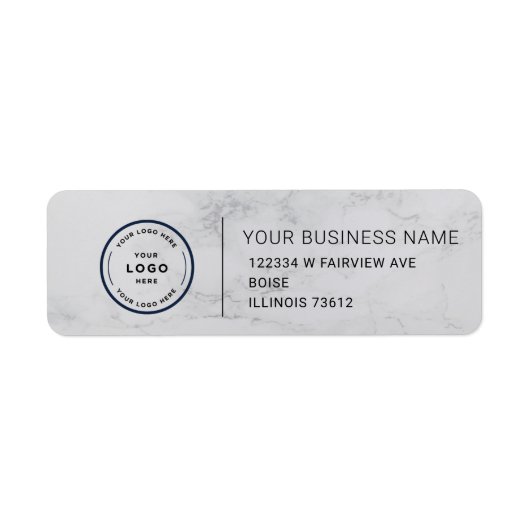Elegant Custom Business Return Address Label ラベル (正面)