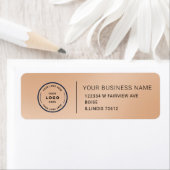 Elegant Custom Business Return Address Label ラベル (インサイチュ)