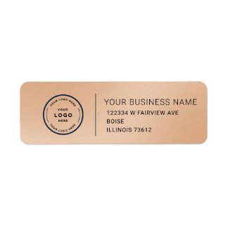 Elegant Custom Business Return Address Label ラベル