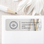 Elegant Custom Business Return Address Label ラベル (インサイチュ)