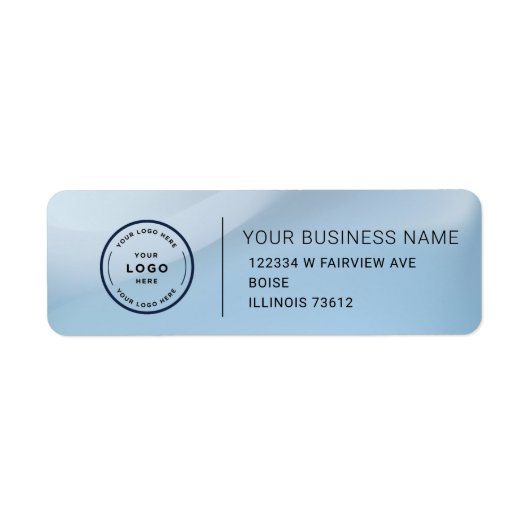 Elegant Custom Business Return Address Label ラベル (正面)
