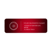 Elegant Custom Business Return Address Label ラベル (正面)