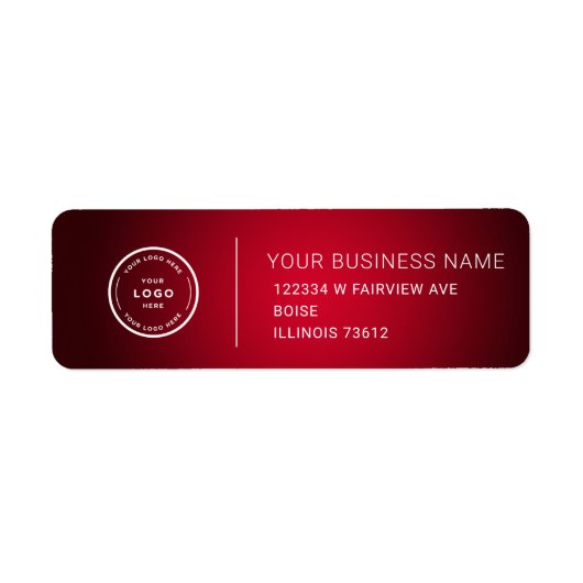 Elegant Custom Business Return Address Label ラベル (正面)