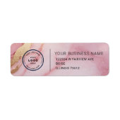 Elegant Custom Business Return Address Label ラベル (正面)