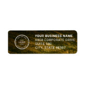 Elegant Custom Business Return Address Label ラベル (正面)
