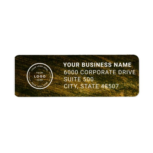 Elegant Custom Business Return Address Label ラベル (正面)
