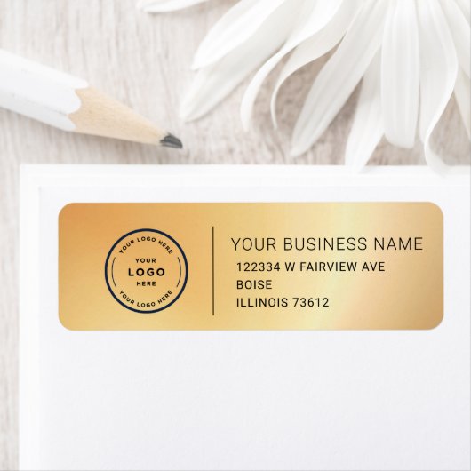 Elegant Custom Business Return Address Label ラベル (インサイチュ)