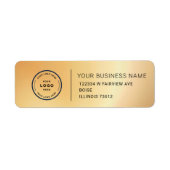 Elegant Custom Business Return Address Label ラベル (正面)
