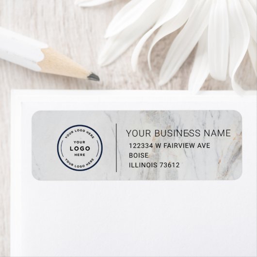 Elegant Custom Business Return Address Label ラベル (インサイチュ)
