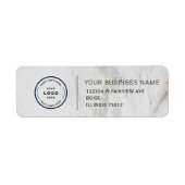 Elegant Custom Business Return Address Label ラベル (正面)