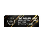 Elegant Custom Business Return Address Label ラベル (正面)