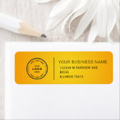 Elegant Custom Business Return Address Label ラベル (インサイチュ)