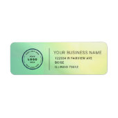 Elegant Custom Business Return Address Label ラベル (正面)