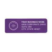 Elegant Custom Business Return Address Label ラベル (正面)