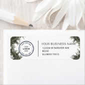 Elegant Custom Business Return Address Label ラベル (インサイチュ)