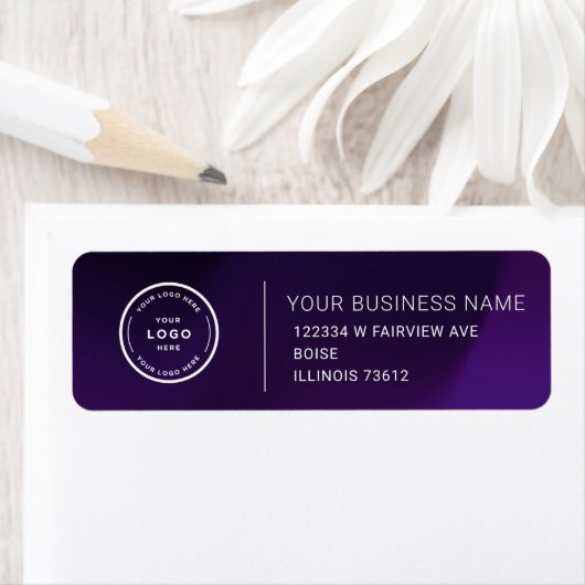 Elegant Custom Business Return Address Label ラベル (インサイチュ)