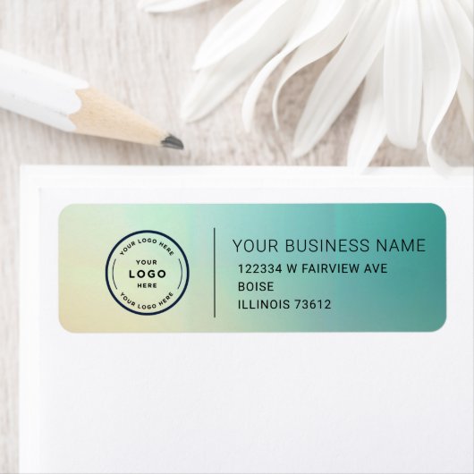 Elegant Custom Business Return Address Label ラベル (インサイチュ)