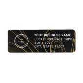 Elegant Custom Business Return Address Label ラベル (正面)