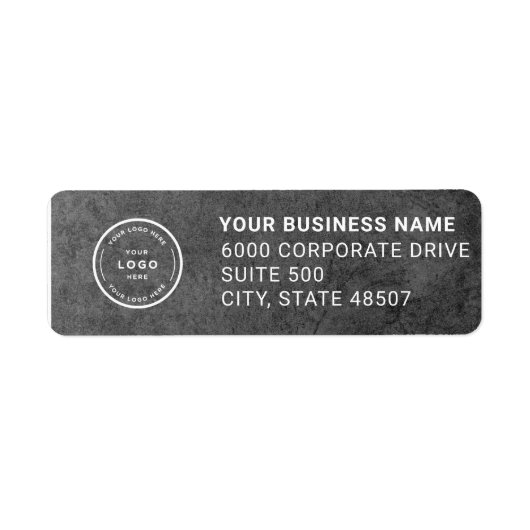 Elegant Custom Business Return Address Label ラベル (正面)