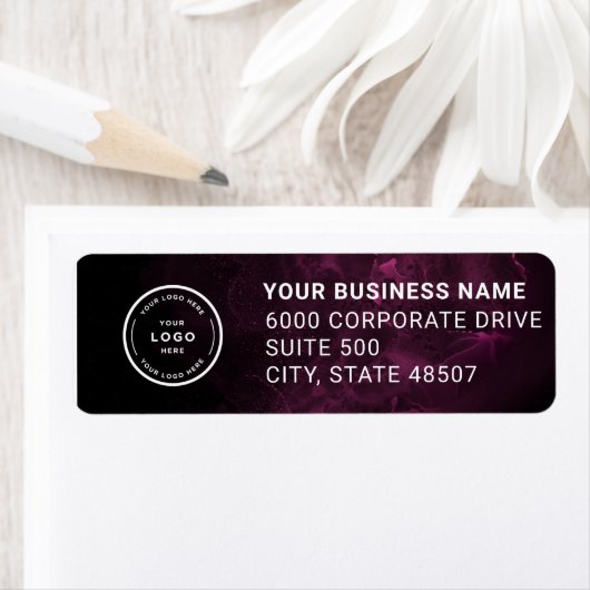 Elegant Custom Business Return Address Label ラベル (インサイチュ)