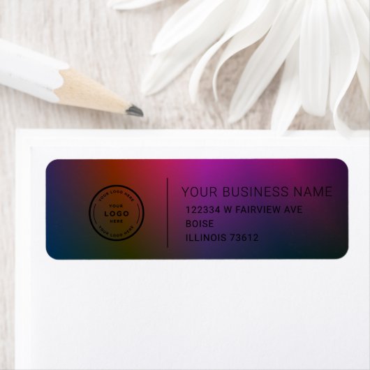 Elegant Custom Business Return Address Label ラベル (インサイチュ)