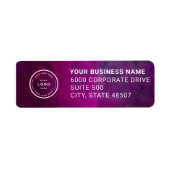 Elegant Custom Business Return Address Label ラベル (正面)