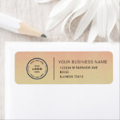 Elegant Custom Business Return Address Label ラベル (インサイチュ)