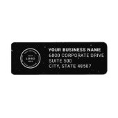Elegant Custom Business Return Address Label ラベル (正面)