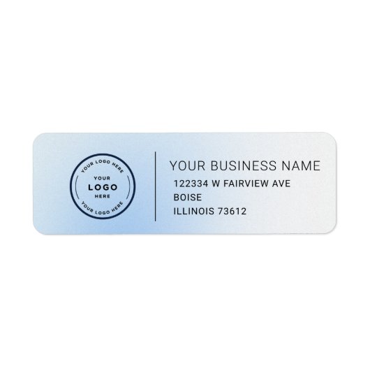 Elegant Custom Business Return Address Label ラベル (正面)