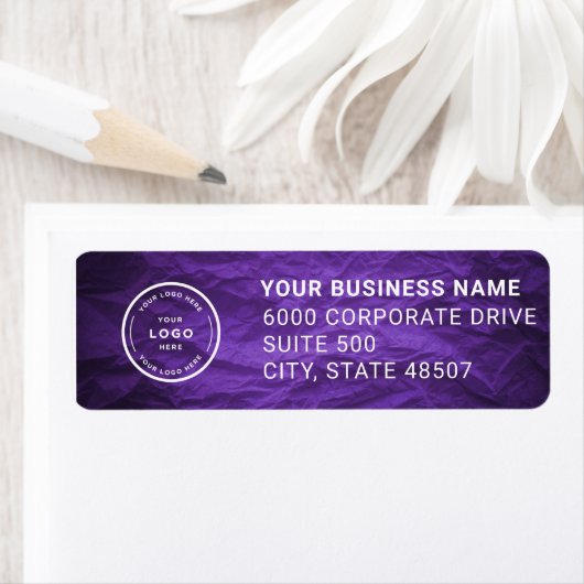 Elegant Custom Business Return Address Label ラベル (インサイチュ)