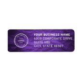 Elegant Custom Business Return Address Label ラベル (正面)